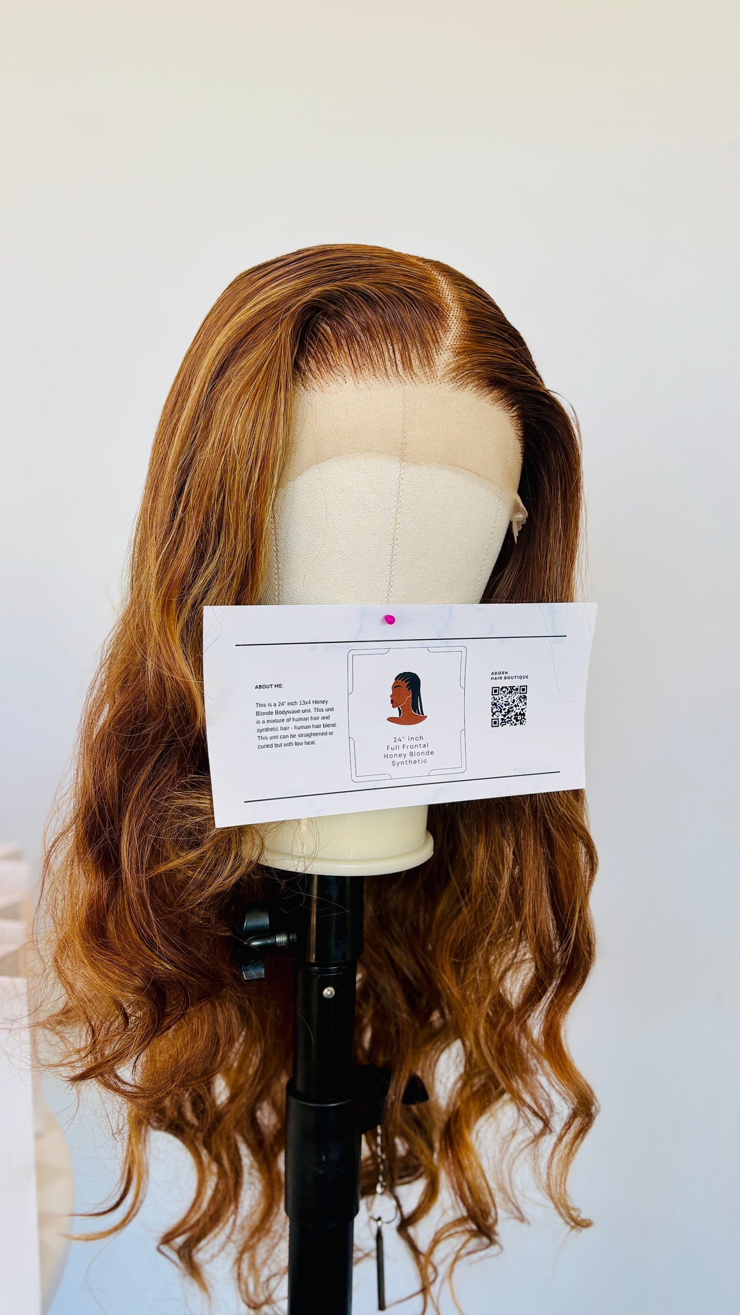 28” inch Honeyblonde Bodywave Human Hair Blend